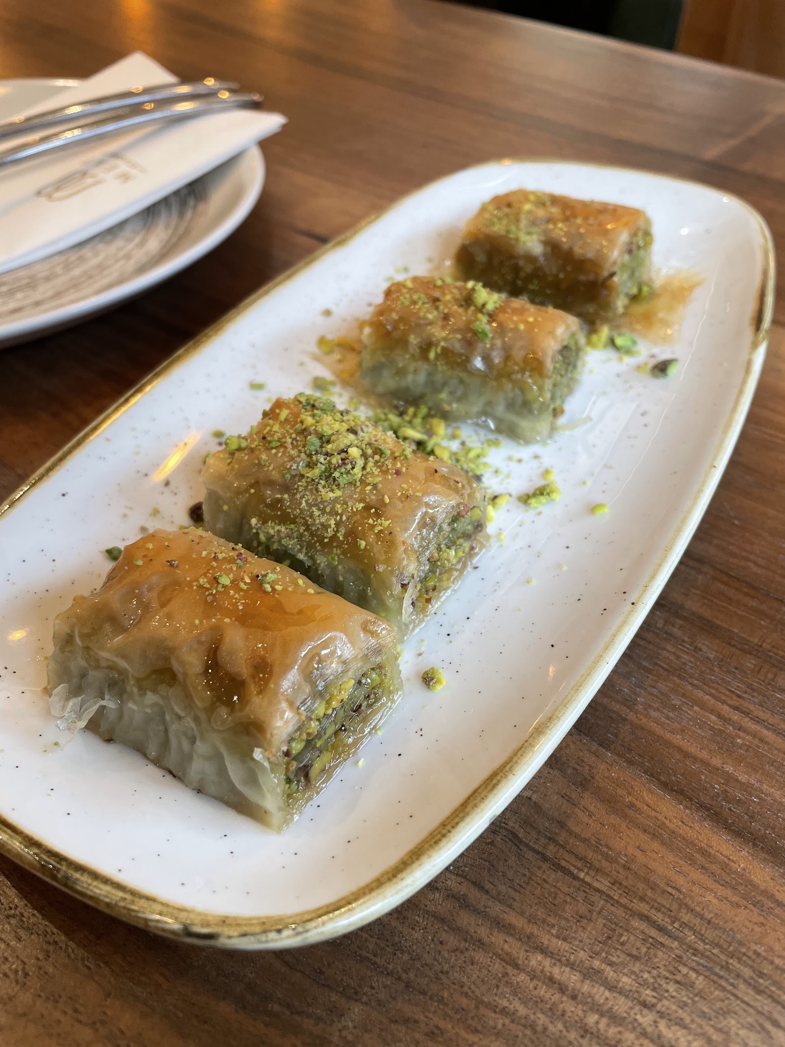 Hand-Rolled Pistachio Baklava Crisp Layers