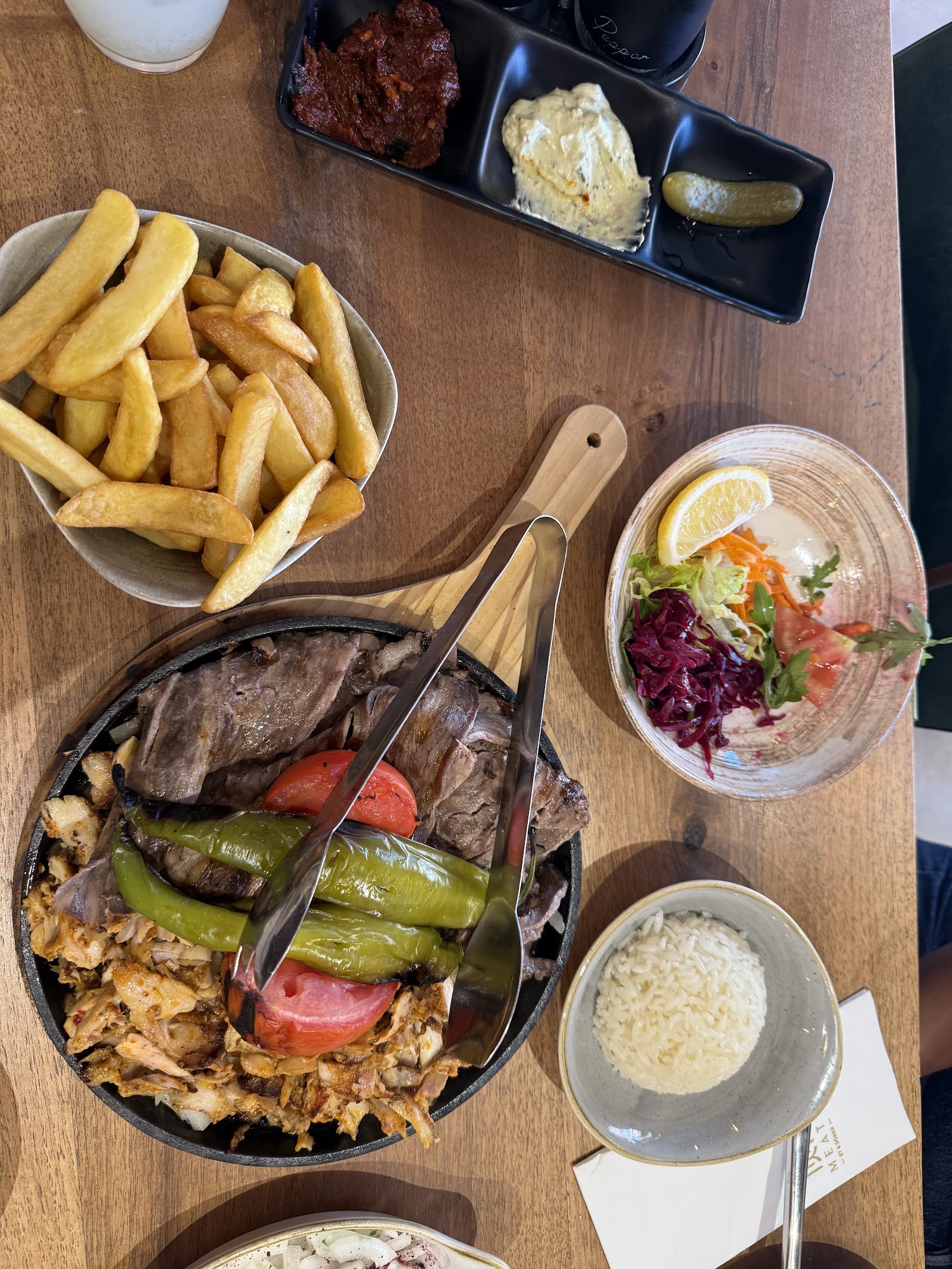 Plated Yaprak Döner with Hand-Cut Chips